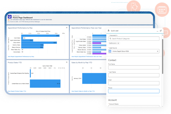 crm and lead management software screenshot